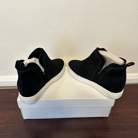 Steven Barker high top suede high top sneakers size 6,5 in black new in box - Picture 13 of 13